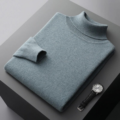 Men's Knitted Turtleneck Sweater | Chunky