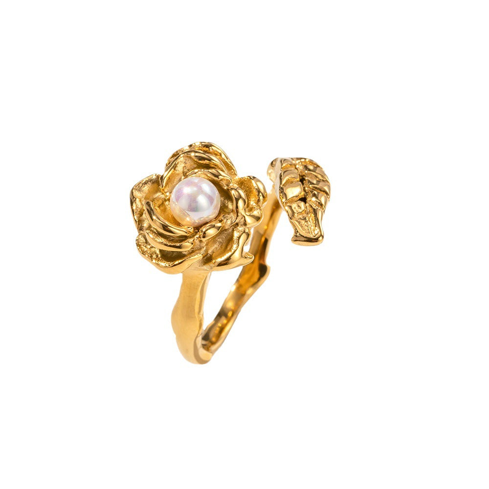 Geo Grace Ring (gold finish)