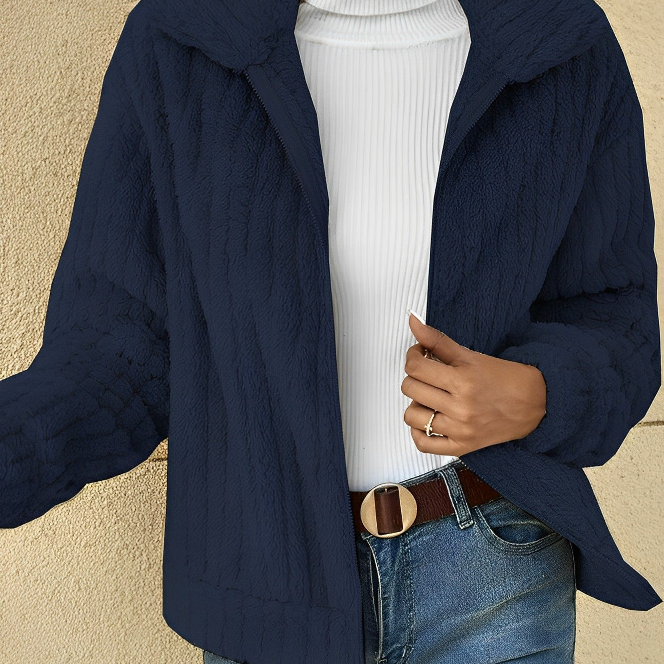 Faith | Elegant Teddy Jacket for Warm Days