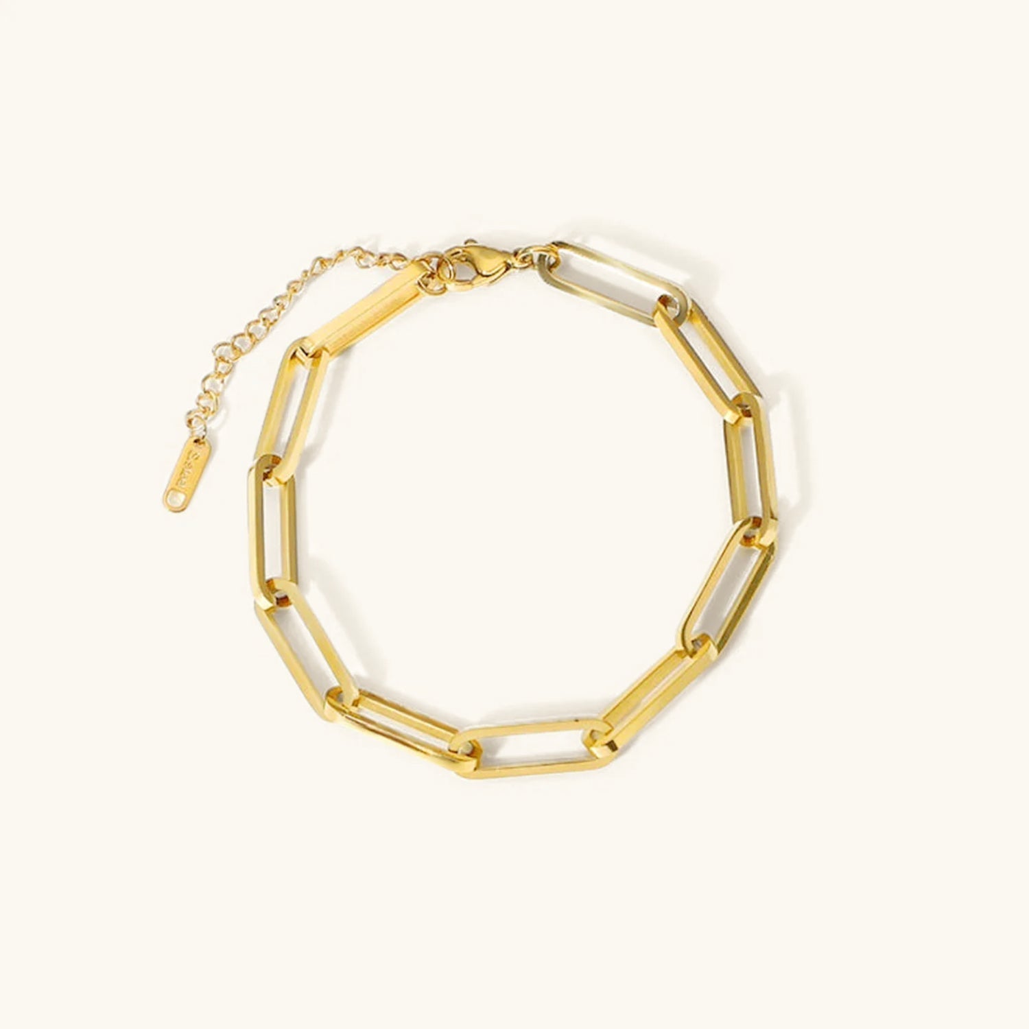 Asta Golden Paperclip Chain Bracelet