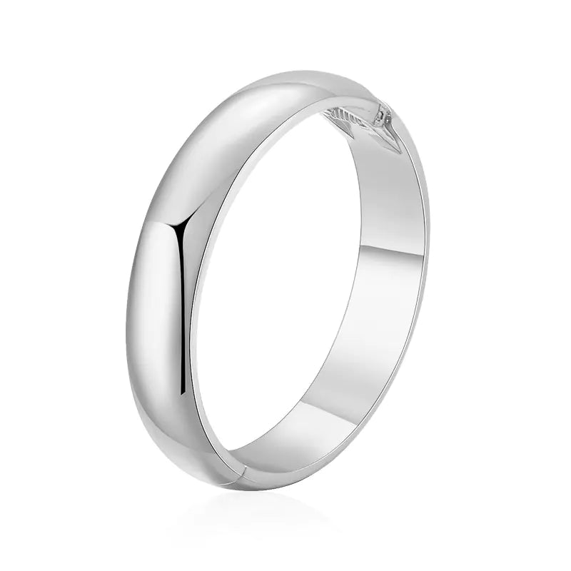 Glossy Round Statement Bracelet (Gold Finish)