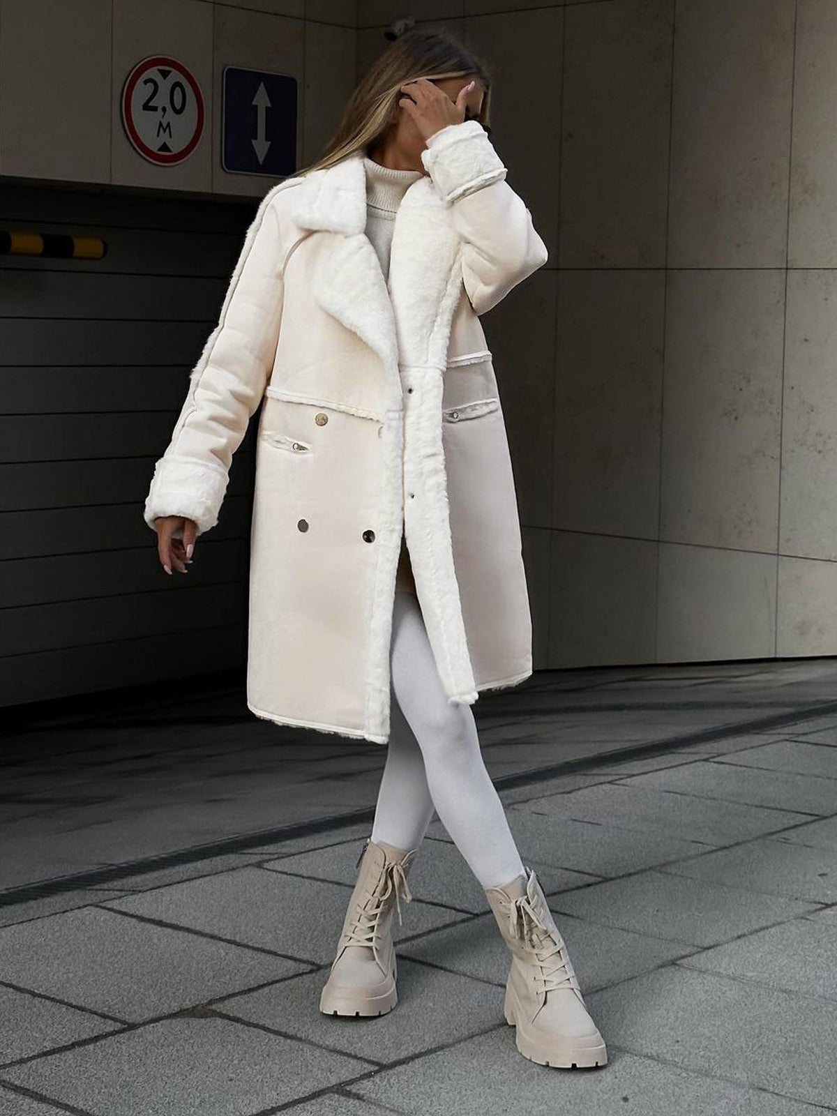 Abigail | Cozy Winter Teddy Jacket for Plus Sizes