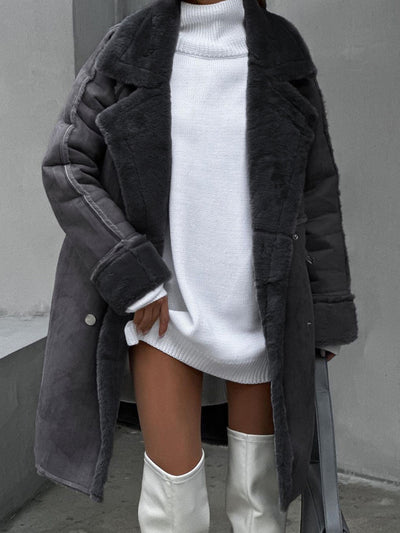Abigail | Cozy Winter Teddy Jacket for Plus Sizes