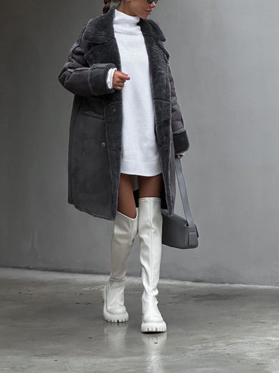 Abigail | Cozy Winter Teddy Jacket for Plus Sizes