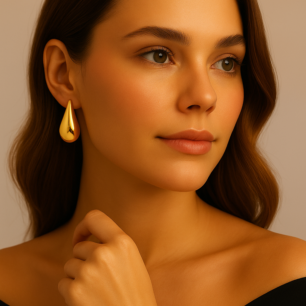 Set of Water Drops Earrings (stainless steel)