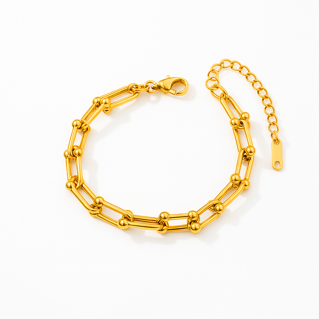 Sleek Chain Bracelet (gold finish)