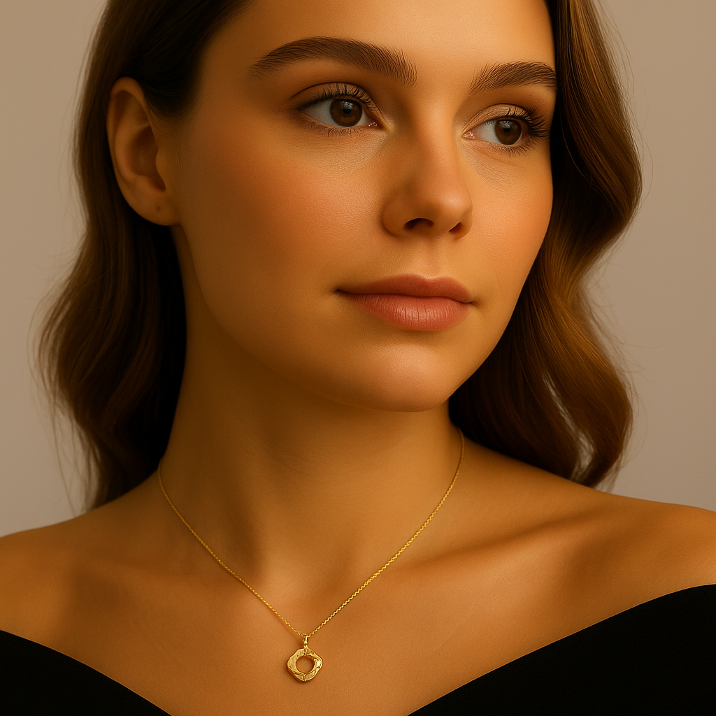 Minimalist Clavicle Chain Necklace (gold finish)