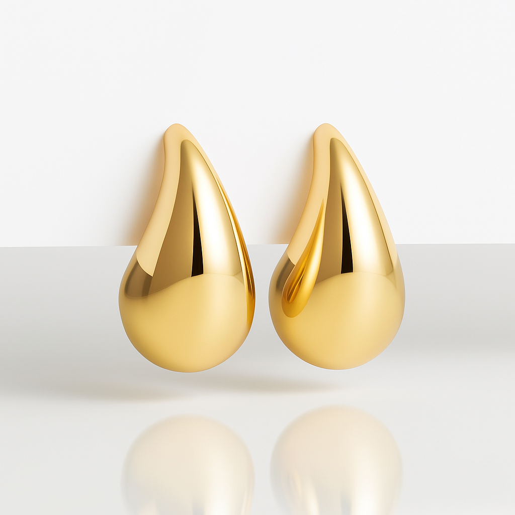 Set of Water Drops Earrings (stainless steel)