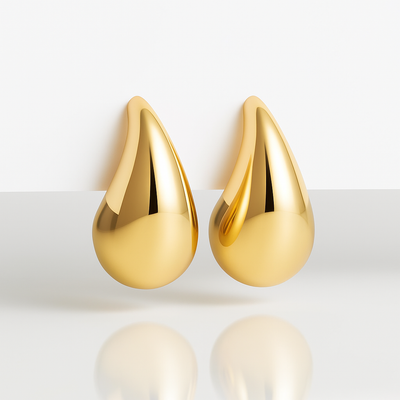 Set of Water Drops Earrings (stainless steel)