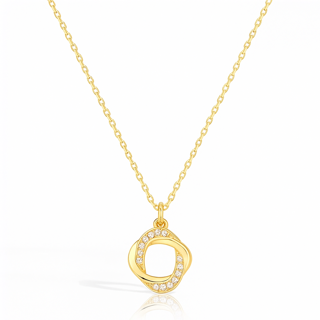 Minimalist Clavicle Chain Necklace (gold finish)
