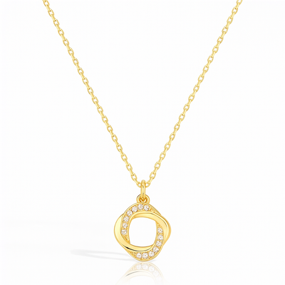 Minimalist Clavicle Chain Necklace (gold finish)