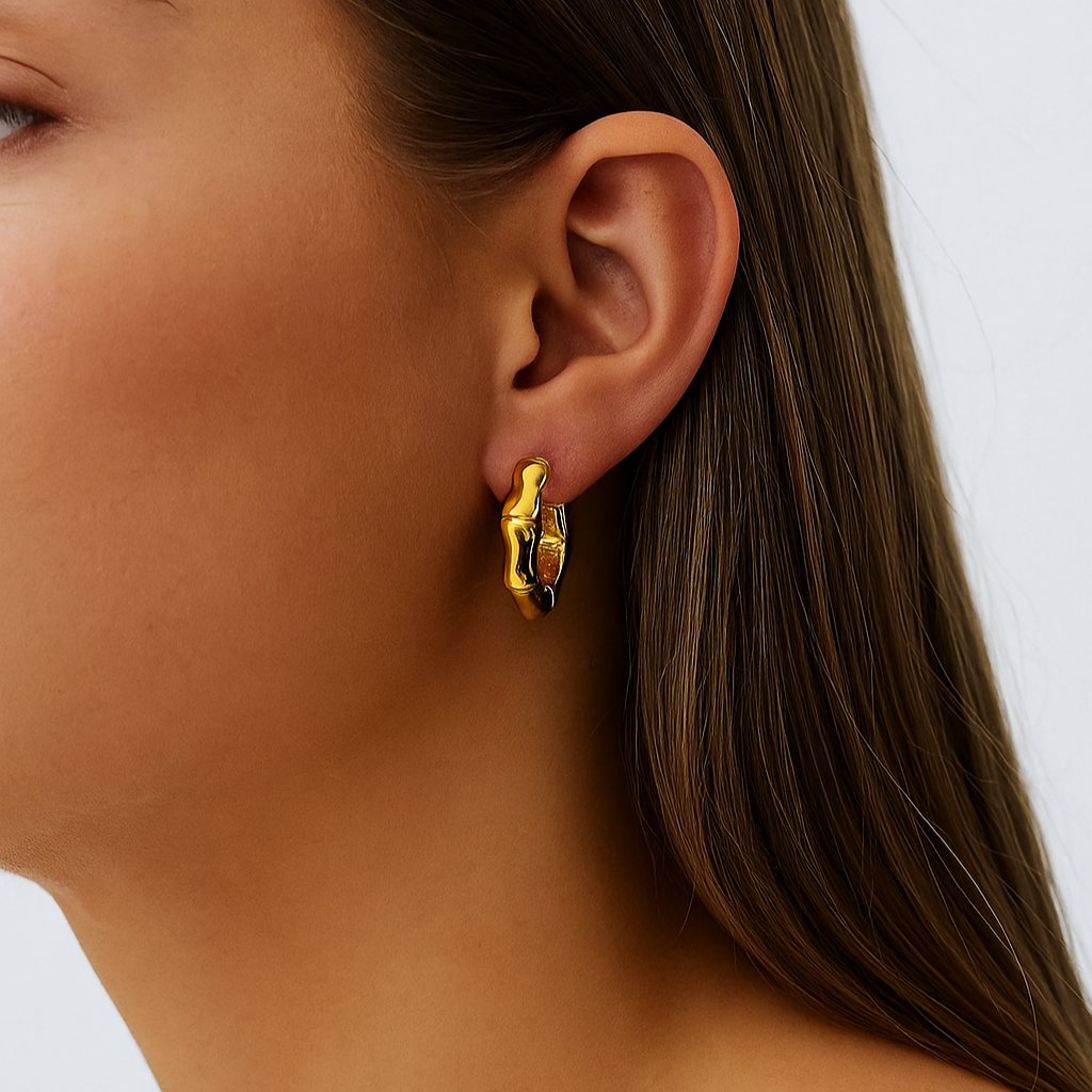 HexaBold Statement Earrings (stainless steel)