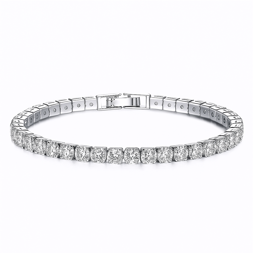 Multicolor Tennis Bracelet (gold finish)