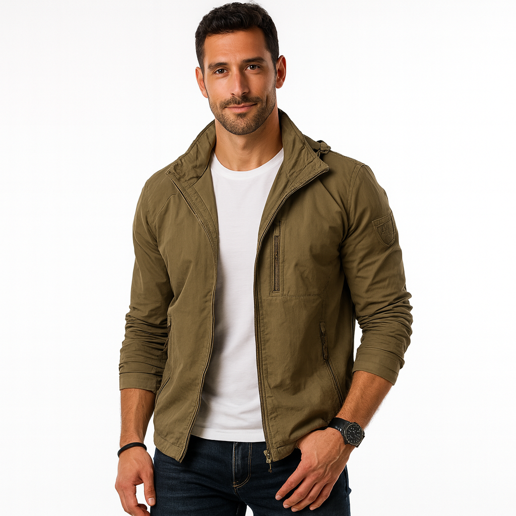 Waterproof Breathable Cargo Summer Jacket for Men