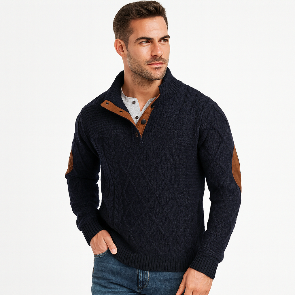 Bluma - Casual retro cashmere sweater for men