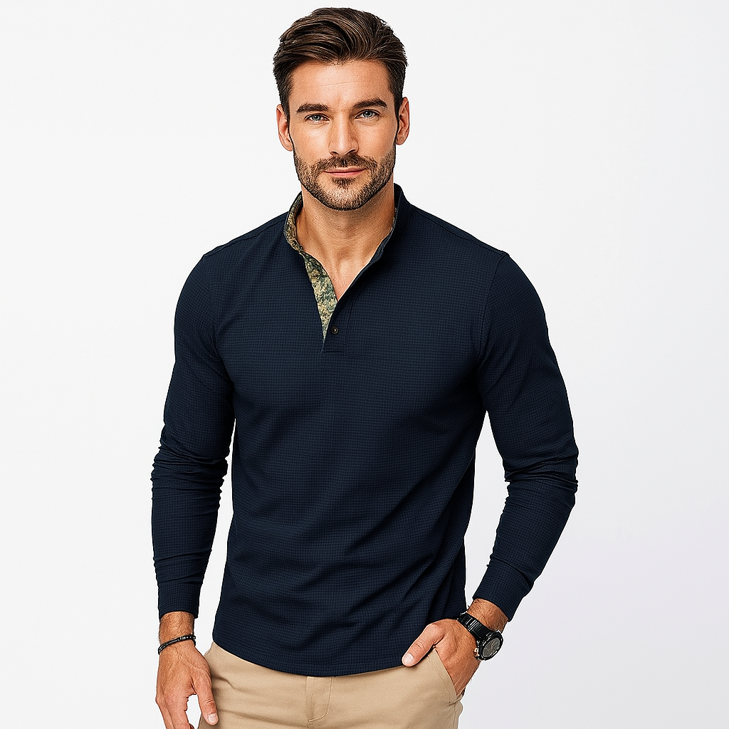Hugo | Men’s Long Sleeve Polo Shirt | Knit Jumper