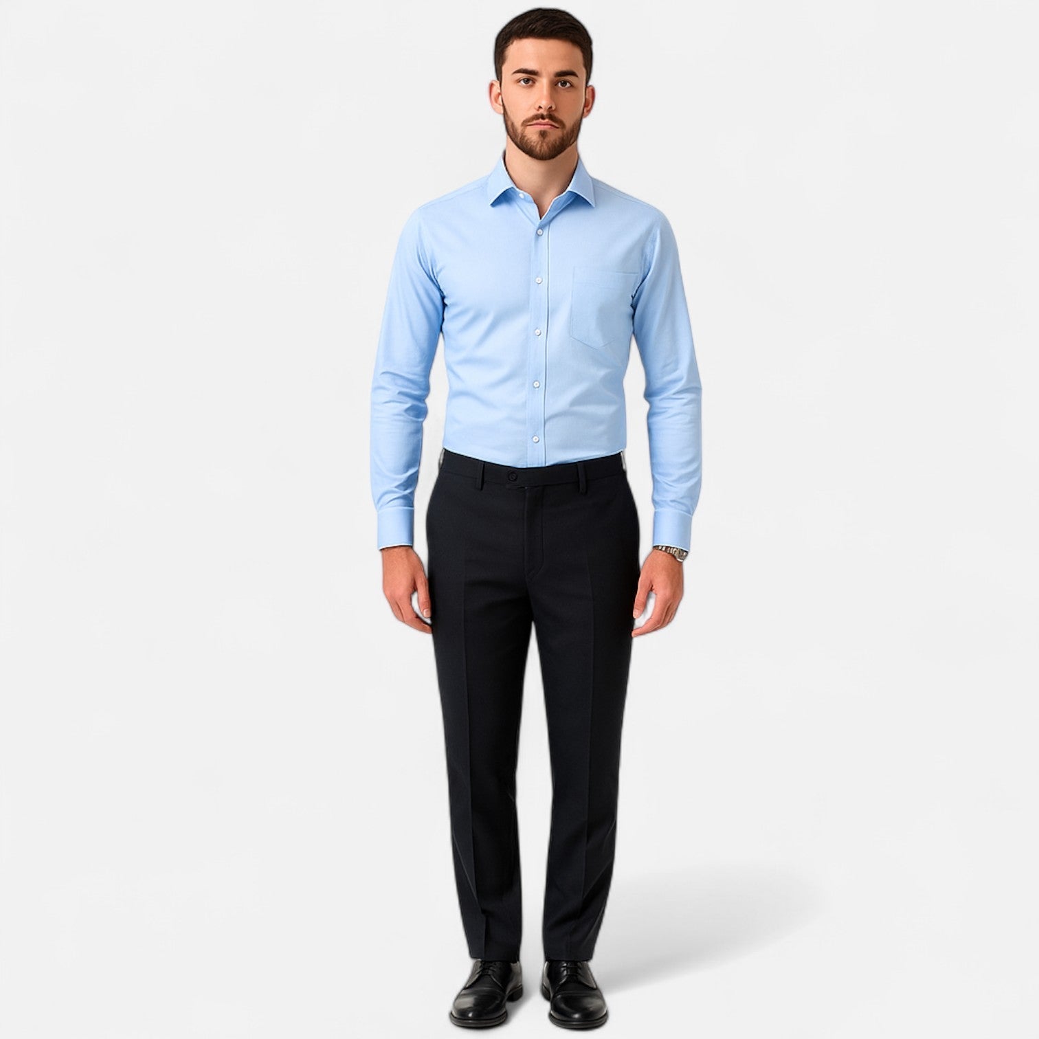Men’s Classic Wrinkle-Free Shirt – Timeless Elegance, Effortless Maintenance