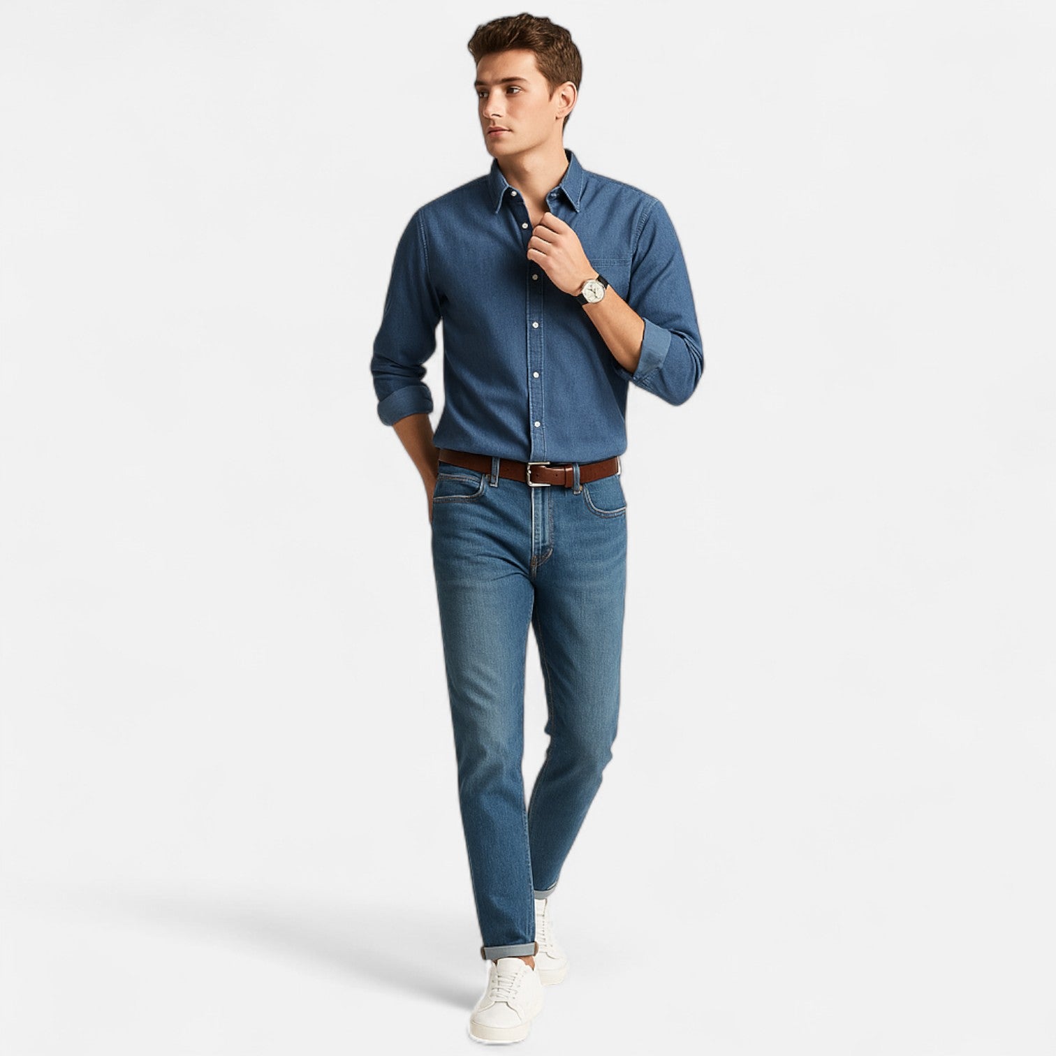 Men’s Casual Business Shirt – Refined Versatility, Everyday Sophistication