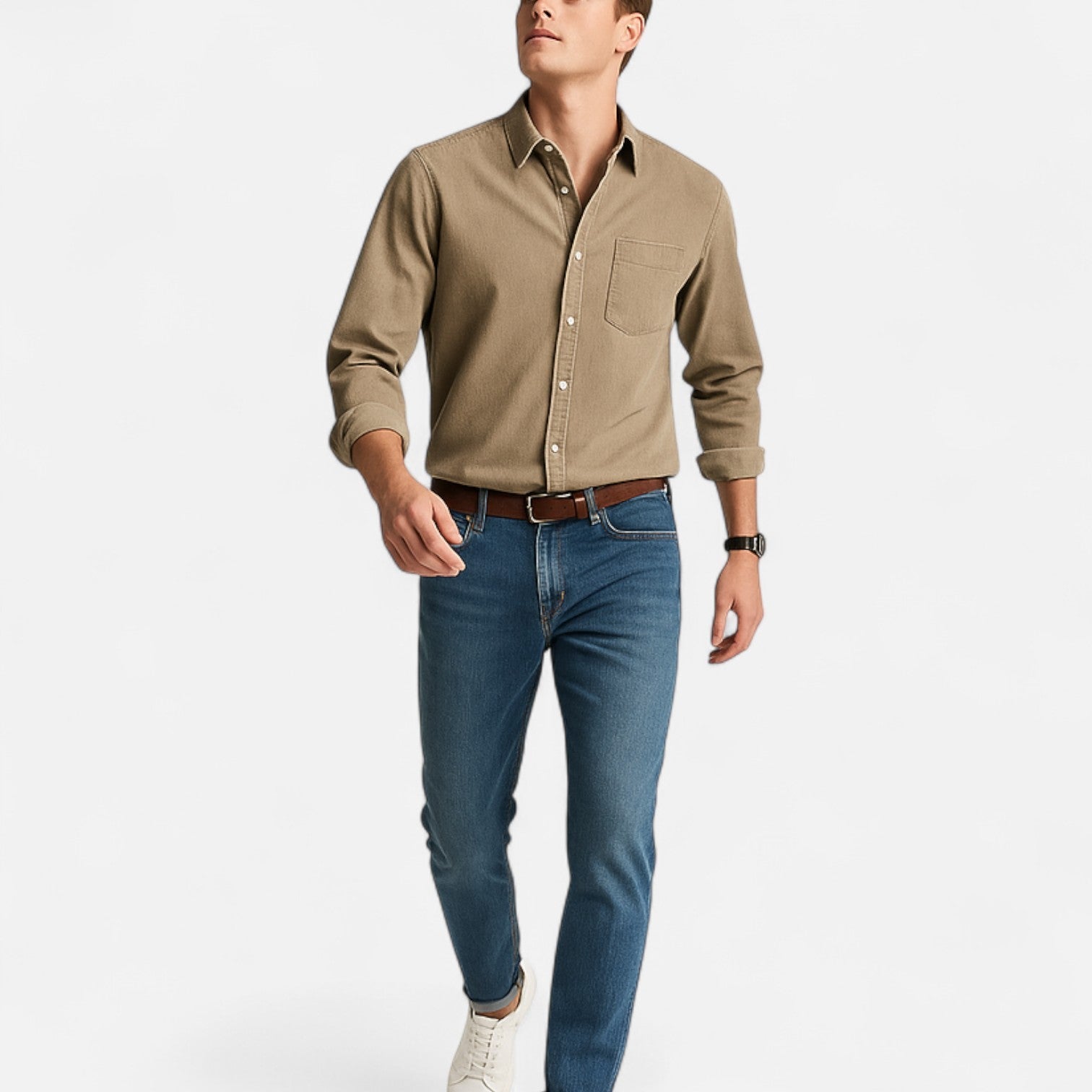 Men’s Casual Business Shirt – Refined Versatility, Everyday Sophistication