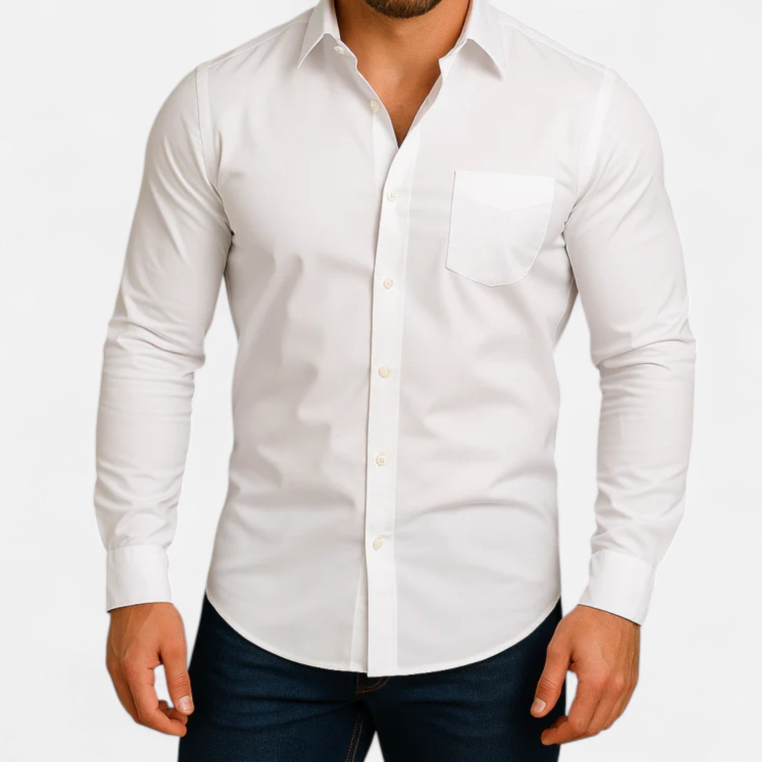 Men’s Classic Wrinkle-Free Shirt – Timeless Elegance, Effortless Maintenance