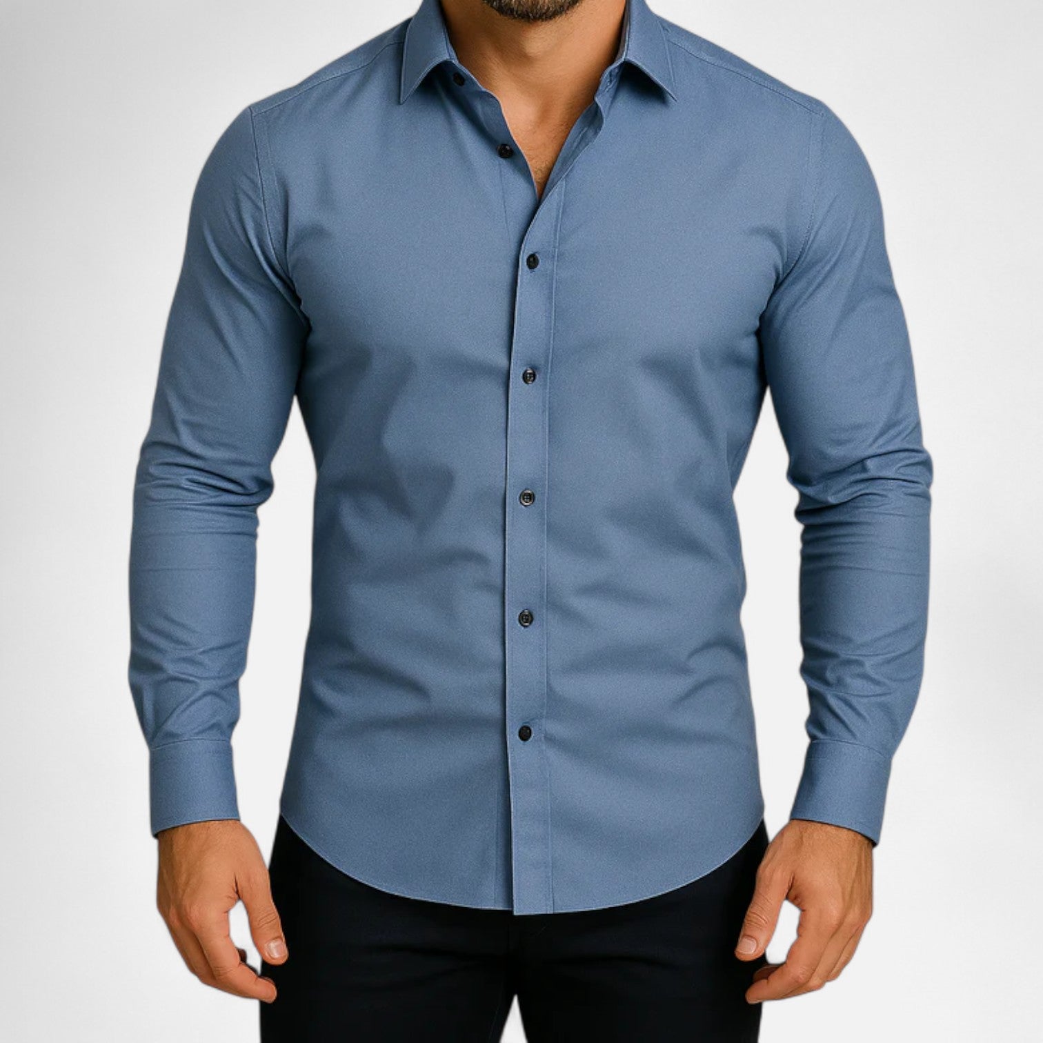 Men’s Classic Wrinkle-Free Shirt – Timeless Elegance, Effortless Maintenance