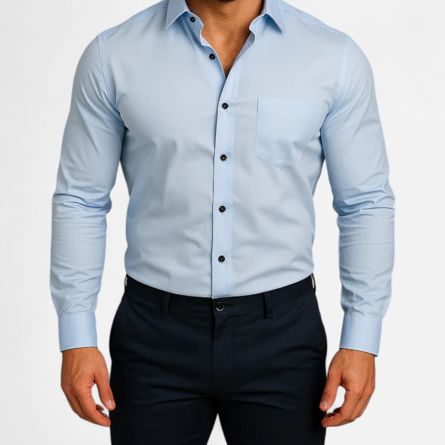 Men’s Classic Wrinkle-Free Shirt – Timeless Elegance, Effortless Maintenance