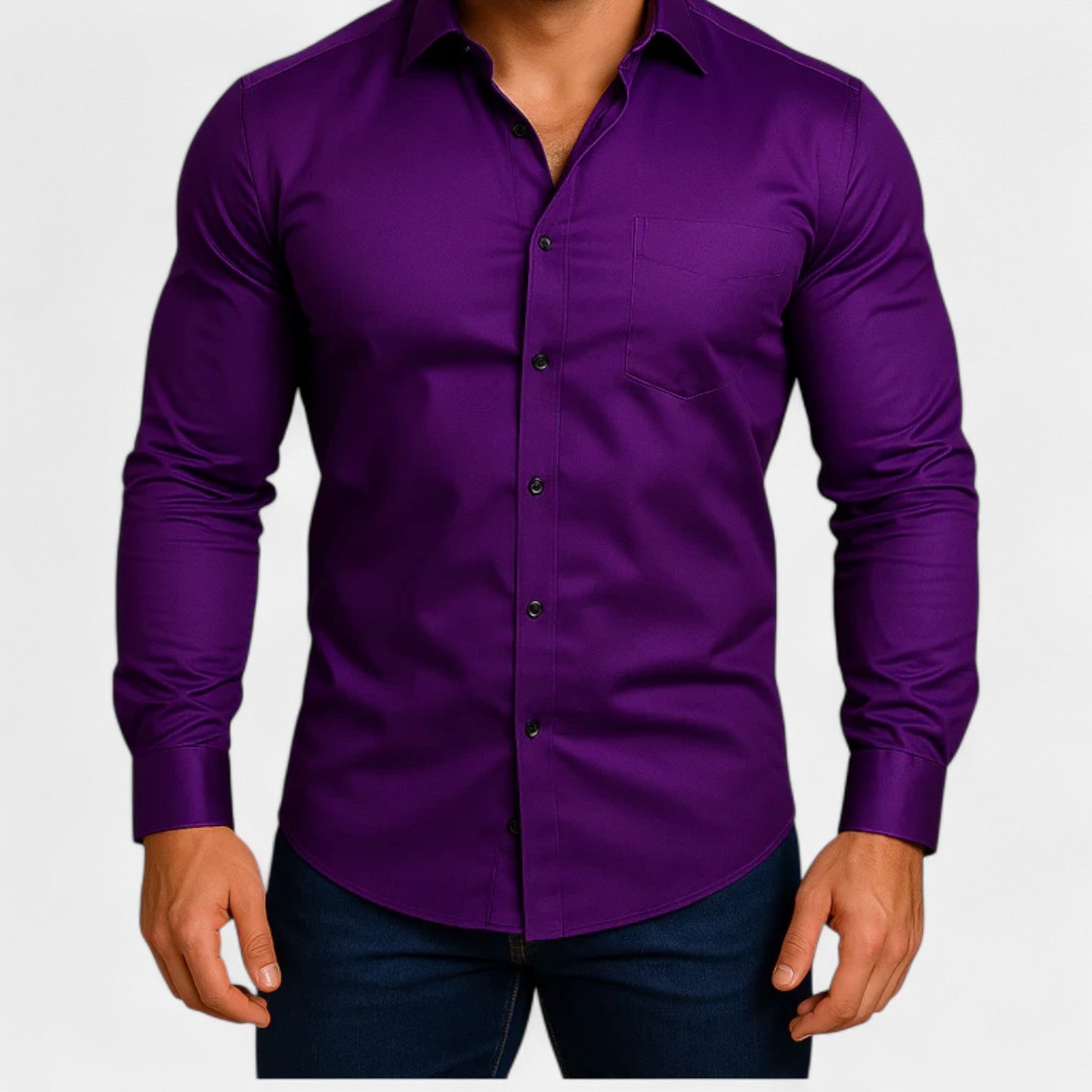 Men’s Classic Wrinkle-Free Shirt – Timeless Elegance, Effortless Maintenance