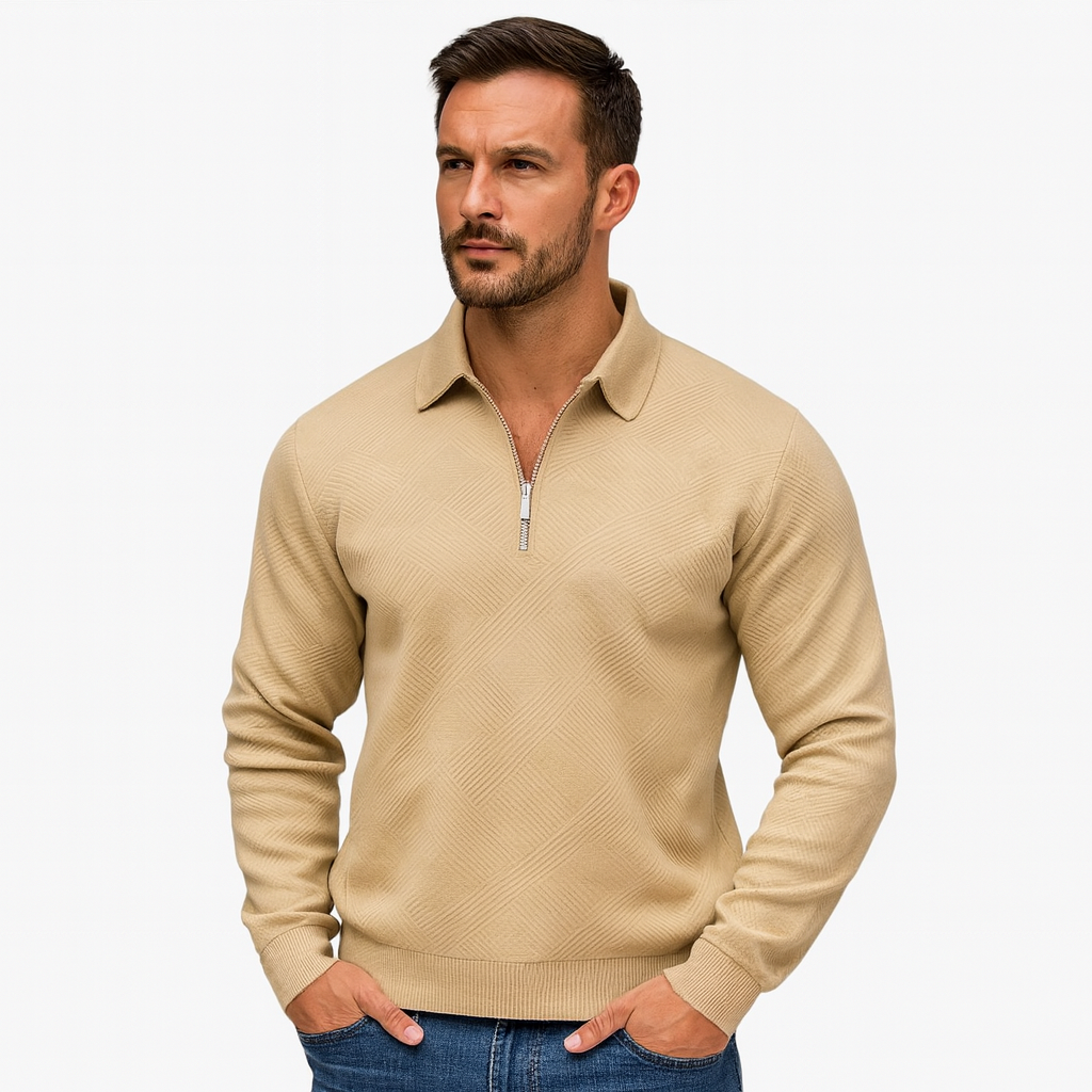 Men's Zip-Up Sweater | Casual
