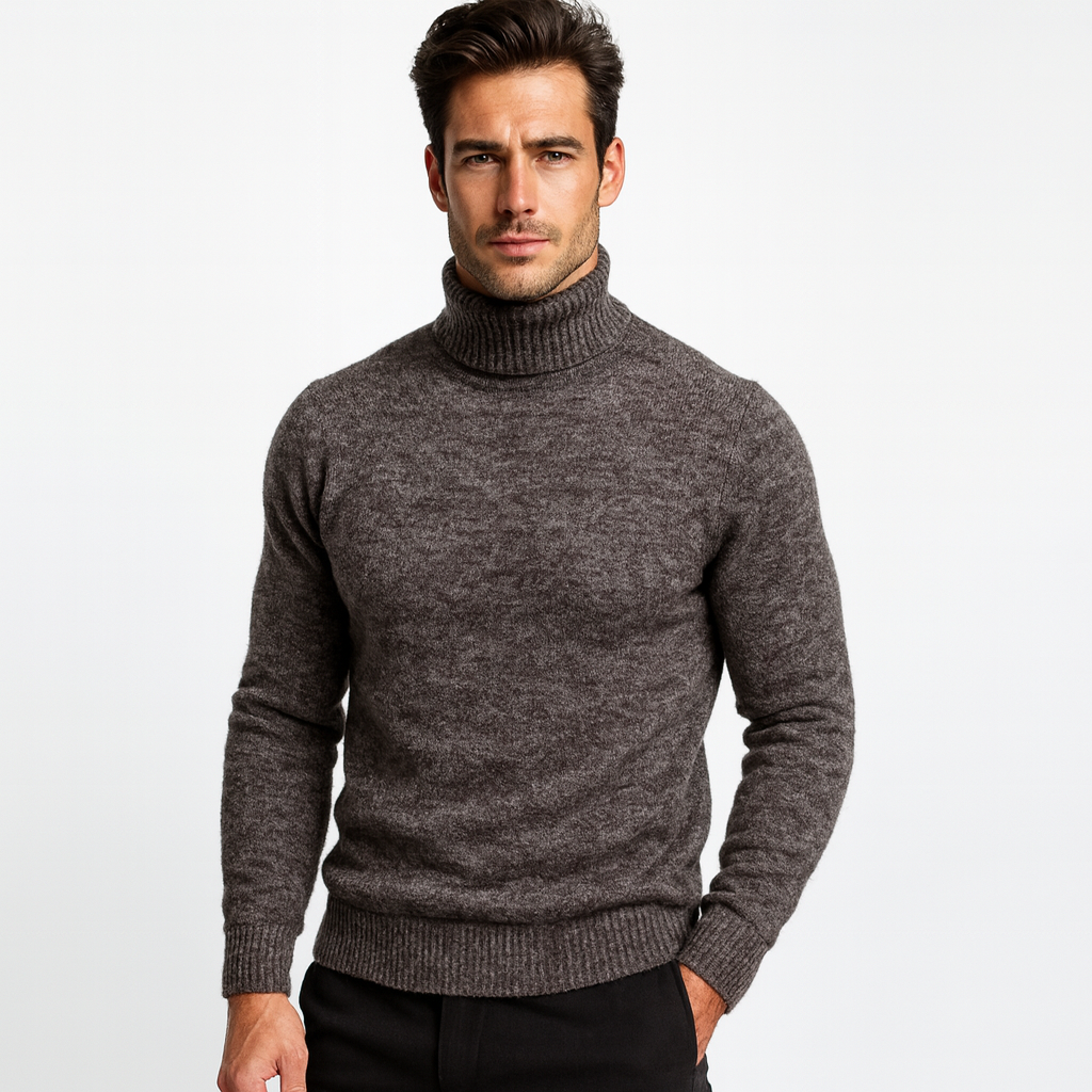 Men's Turtleneck Sweater | Knitted