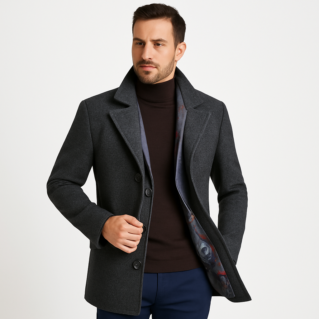 Men's Formal Long Coat | Classic