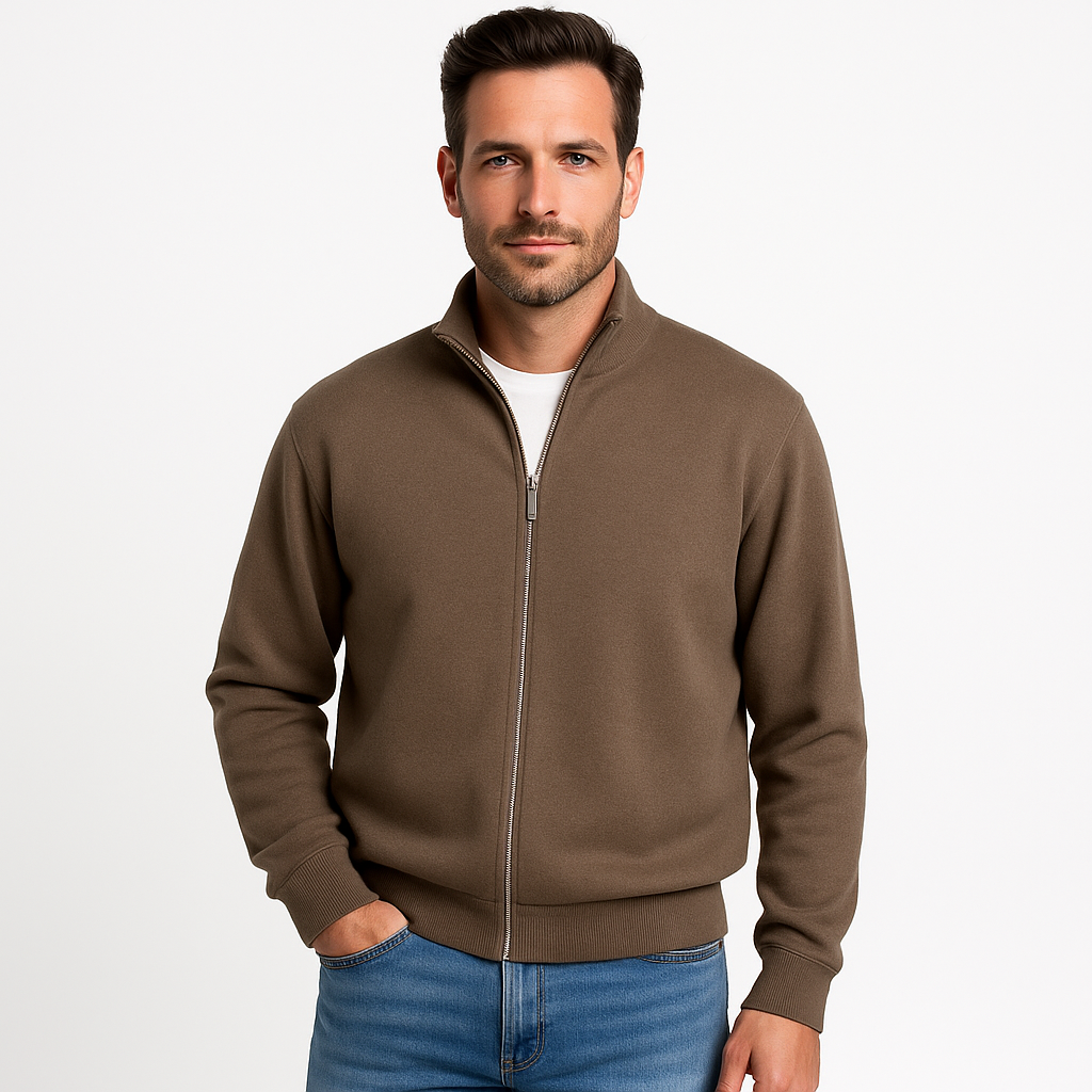 Men's Casual Zip Jacket | Comfortable