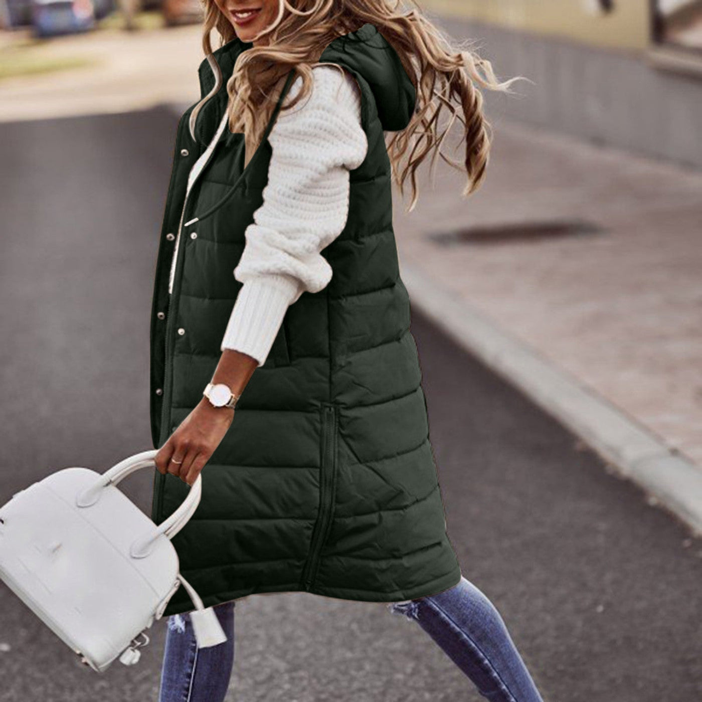 Delilah | Women's Hooded Winter Vest