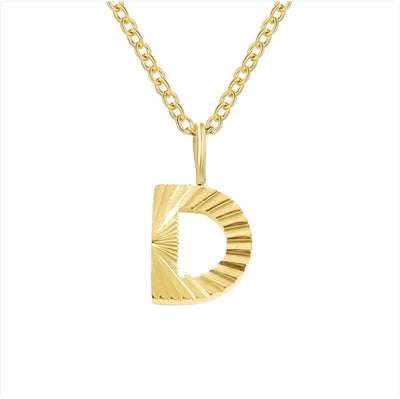 Alphabet Pendant Necklace (stainless steel)