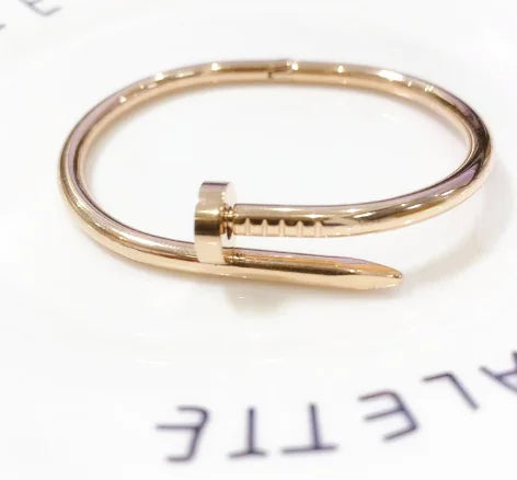 Gold Nail Bracelet (titanium steel)