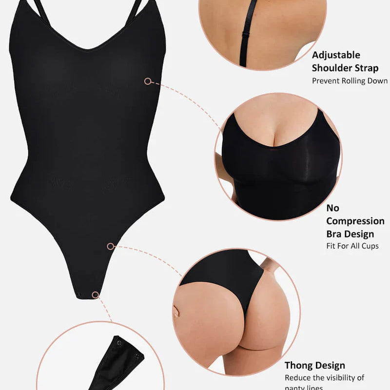 Sculpting Padded Bra Thong Bodysuit