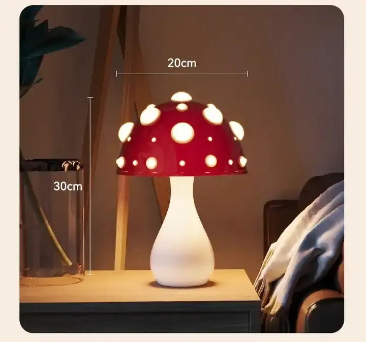 Twinkling toadstool table lamp