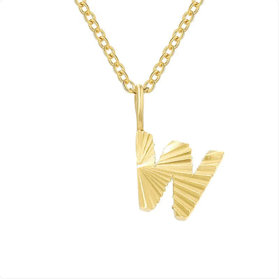 Alphabet Pendant Necklace (stainless steel)