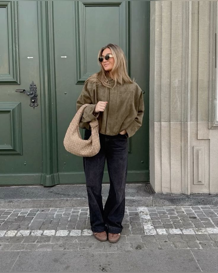 Kaori | Suede pilot jacket