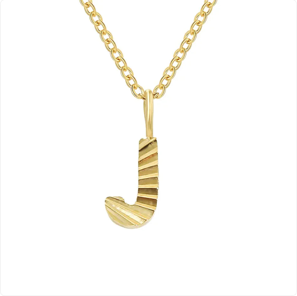 Alphabet Pendant Necklace (stainless steel)