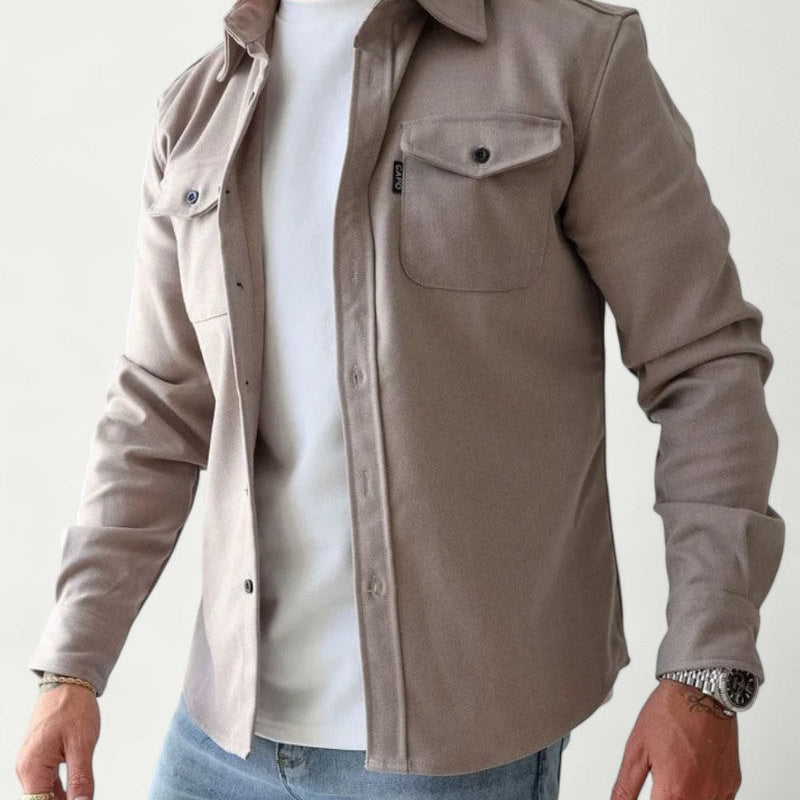 Mens Overshirt Long Sleeve Smart Casual Look