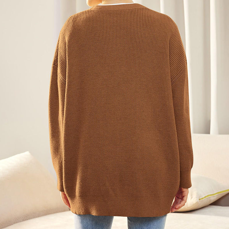 Joanna | Women's Ribbed Button-Down Cardigan in Plus Size