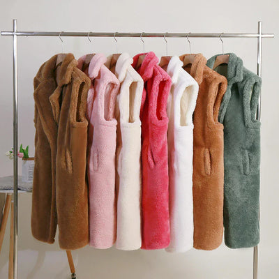 Rosie | Sleeveless Teddy Jacket for Layered Look