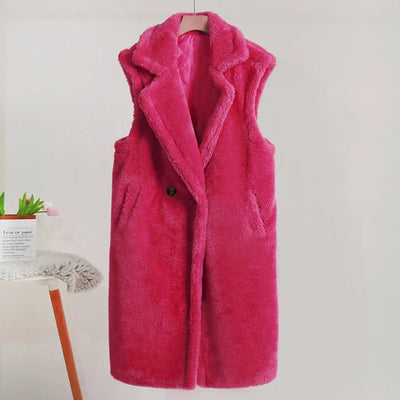 Rosie | Sleeveless Teddy Jacket for Layered Look