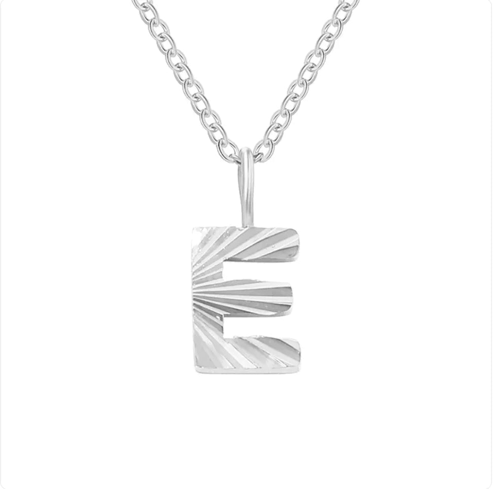 Alphabet Pendant Necklace (stainless steel)