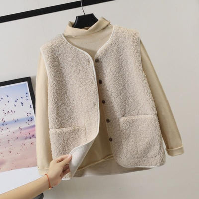 Hazel | Cozy Short Teddy Vest for Women
