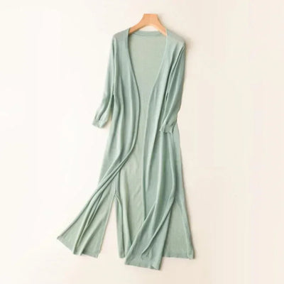 Rosie | Women's Lightweight Long Cardigan with Open Front
