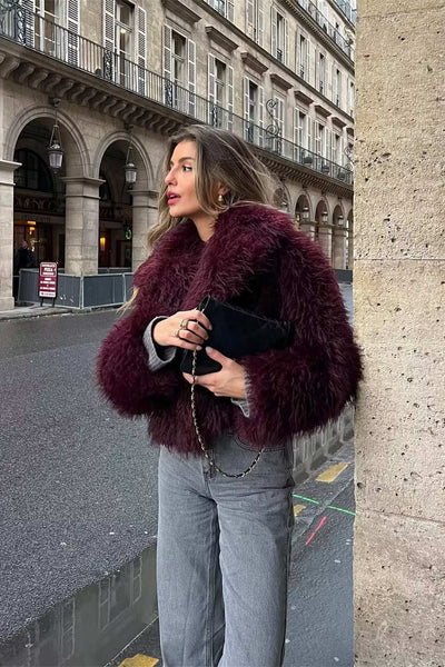 Noemi | Short, soft jacket with classic lapels