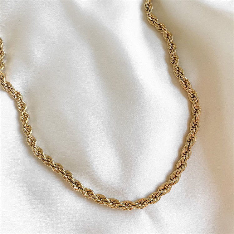 Bianca Rope Necklace Gold Necklace