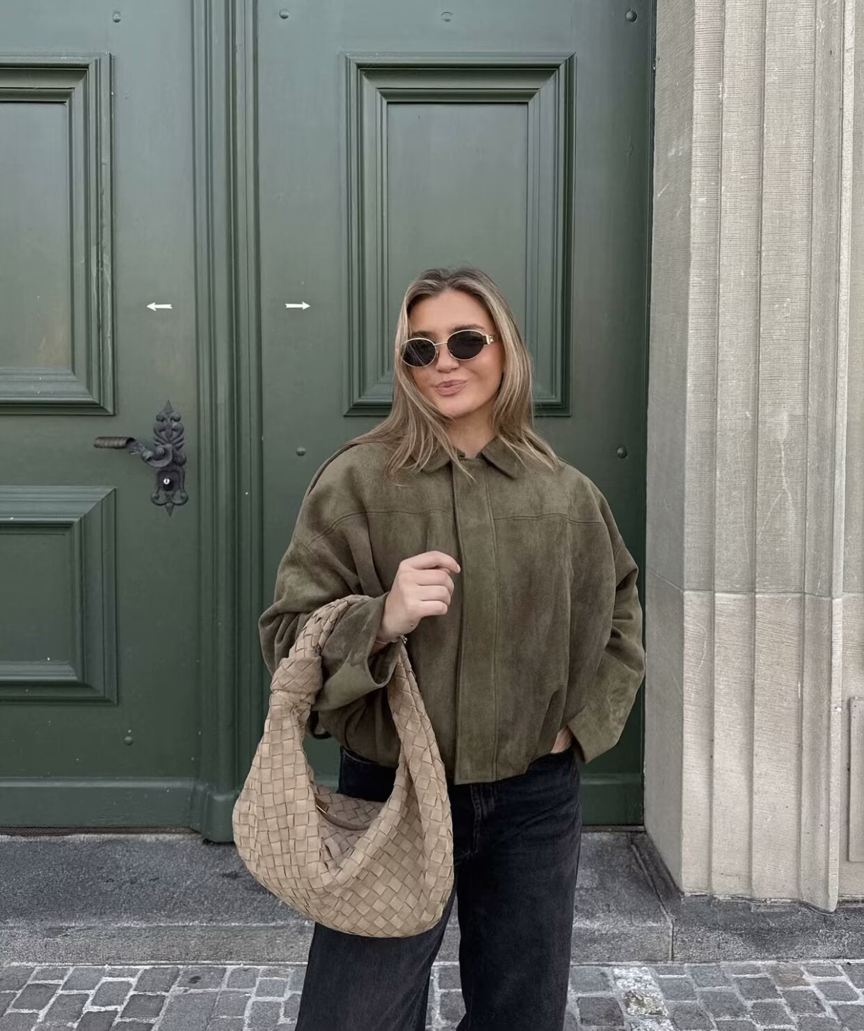 Kaori | Suede pilot jacket