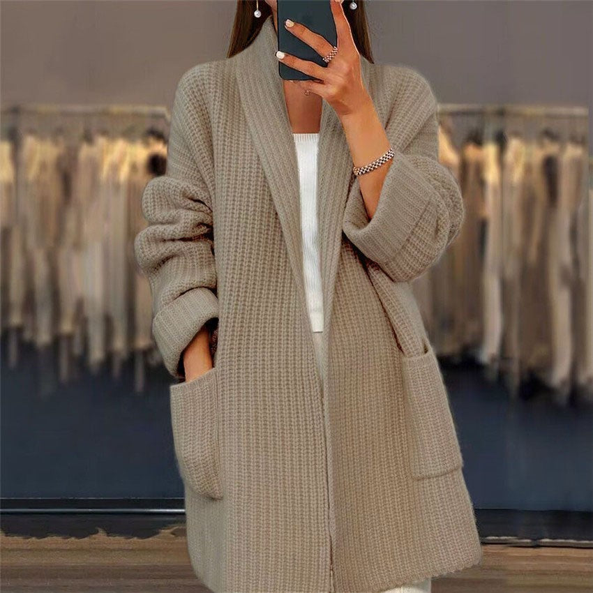 Zara | Elegant Long Cardigan with Pockets